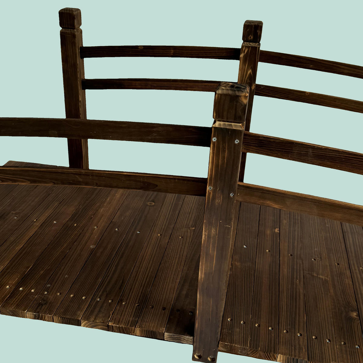 ZÁHR. most - hnedá, drevo (67/150/55cm) - Relaxdays