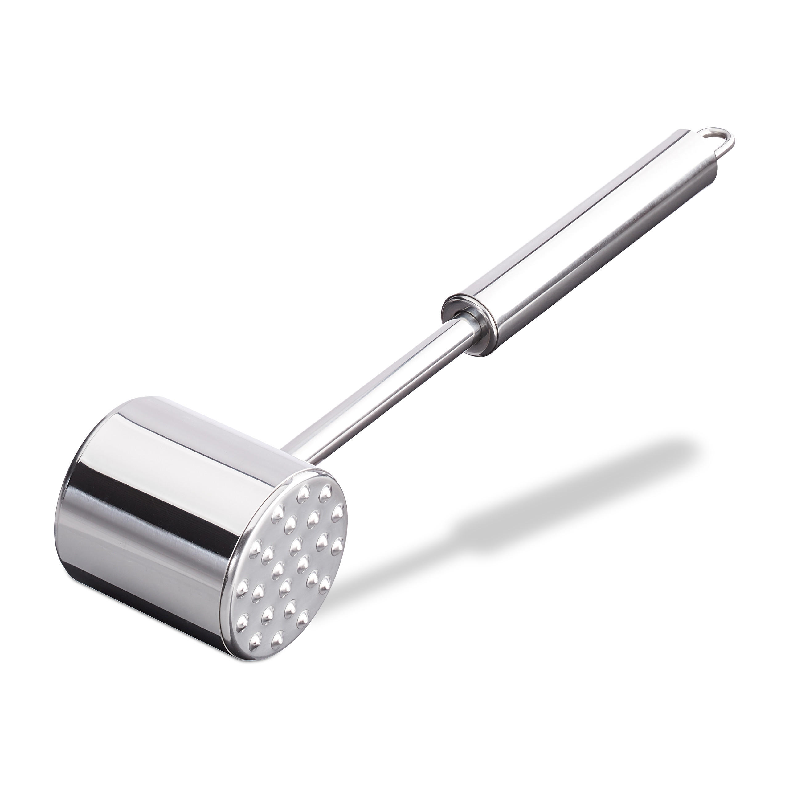 FLEISCHKLOPFER - Silberfarben, Metall (6cm) - Relaxdays