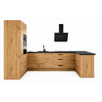 ECKKÜCHE 210 x 320 x 150 cm – Nexa K103-G680 – in Woodline / Matt - Schwarz/Eiche Artisan, Holz/Metall (320/212/58cm) - ROYAL24_MARKT