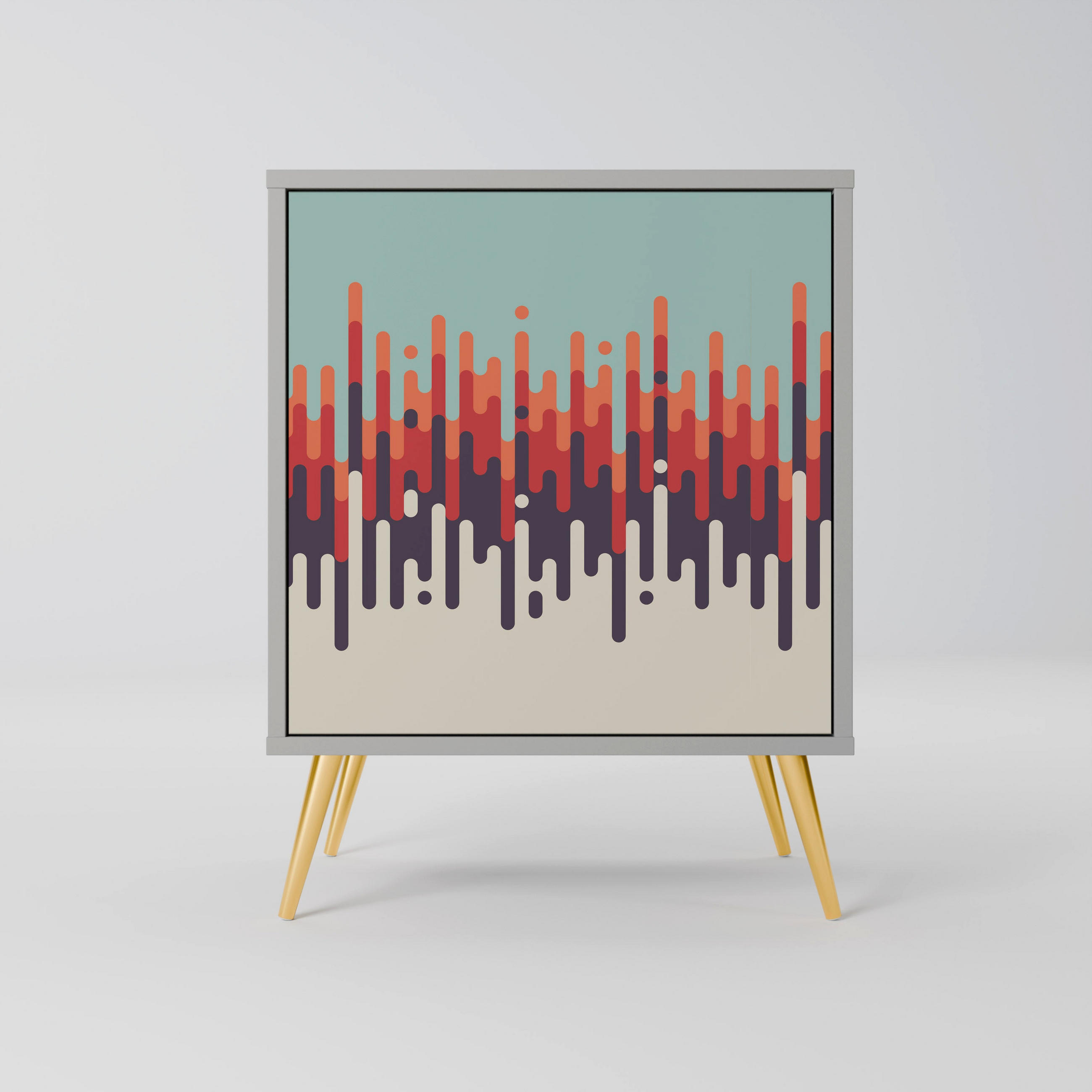 SpaceRebels Sideboard Grau 57.5x75.5x42 cm