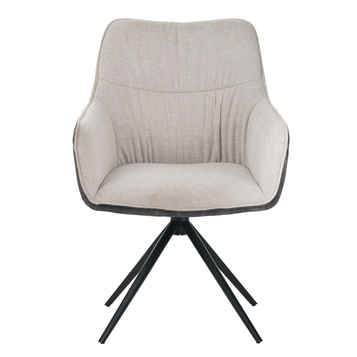 DREHSTUHL PULA - Beige, Textil/Metall (64/89/64cm) - Albatros