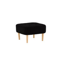 SITZPOUF SALINA Schwarz 60x60x28 cm - Schwarz, Textil (60/28/60cm) - FURNLUX