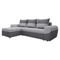 ECKSOFA Mader - Dunkelgrau/Schwarz, Holz/Kunststoff (260/140cm) - MIRJAN24