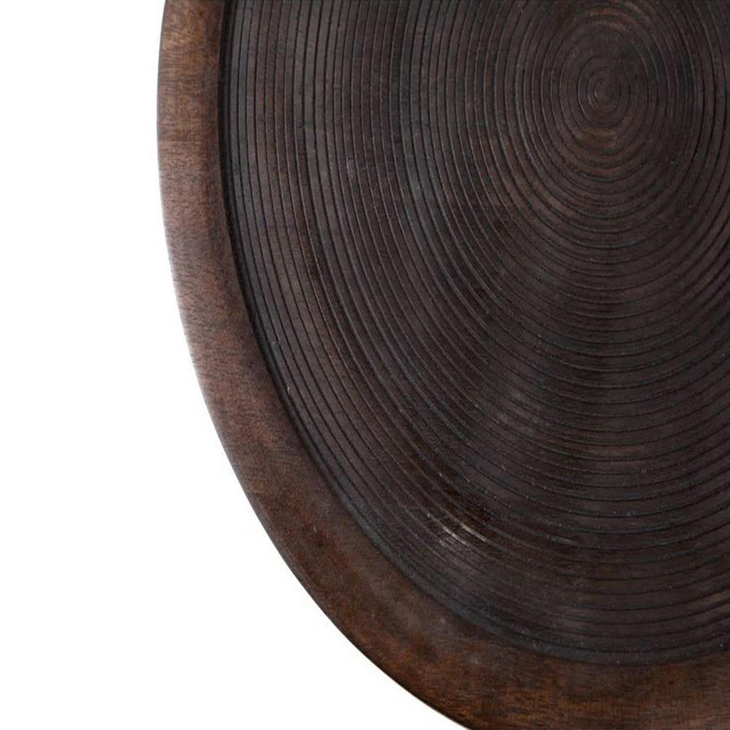 Thumbnail - Light & Living Servierplatte, Braun, Holz, Rund, 34x13x34 cm, Tischkultur & Servieren, Servierplatten