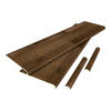 TREPPENVERKLEIDUNG-SET 6 TLG. Bunschoten - Dunkelbraun, Kunststoff (120/32cm) - NEU.HOLZ