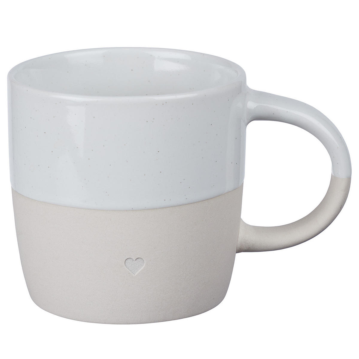 HENKELTASSE Me Time - Weiß, Keramik (0.35L) - Butlers