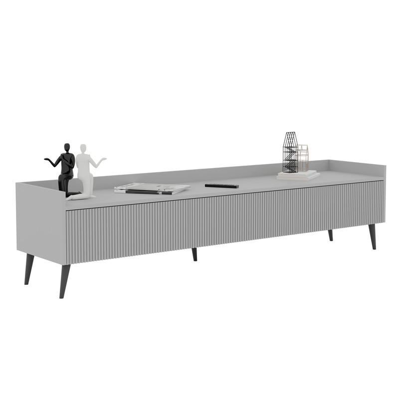 TV-LOWBOARD SCALA stehend, 180 cm Kaschmir - Kaschmir/Schwarz, Holzwerkstoff/Metall (180/45/41cm) - Idohome