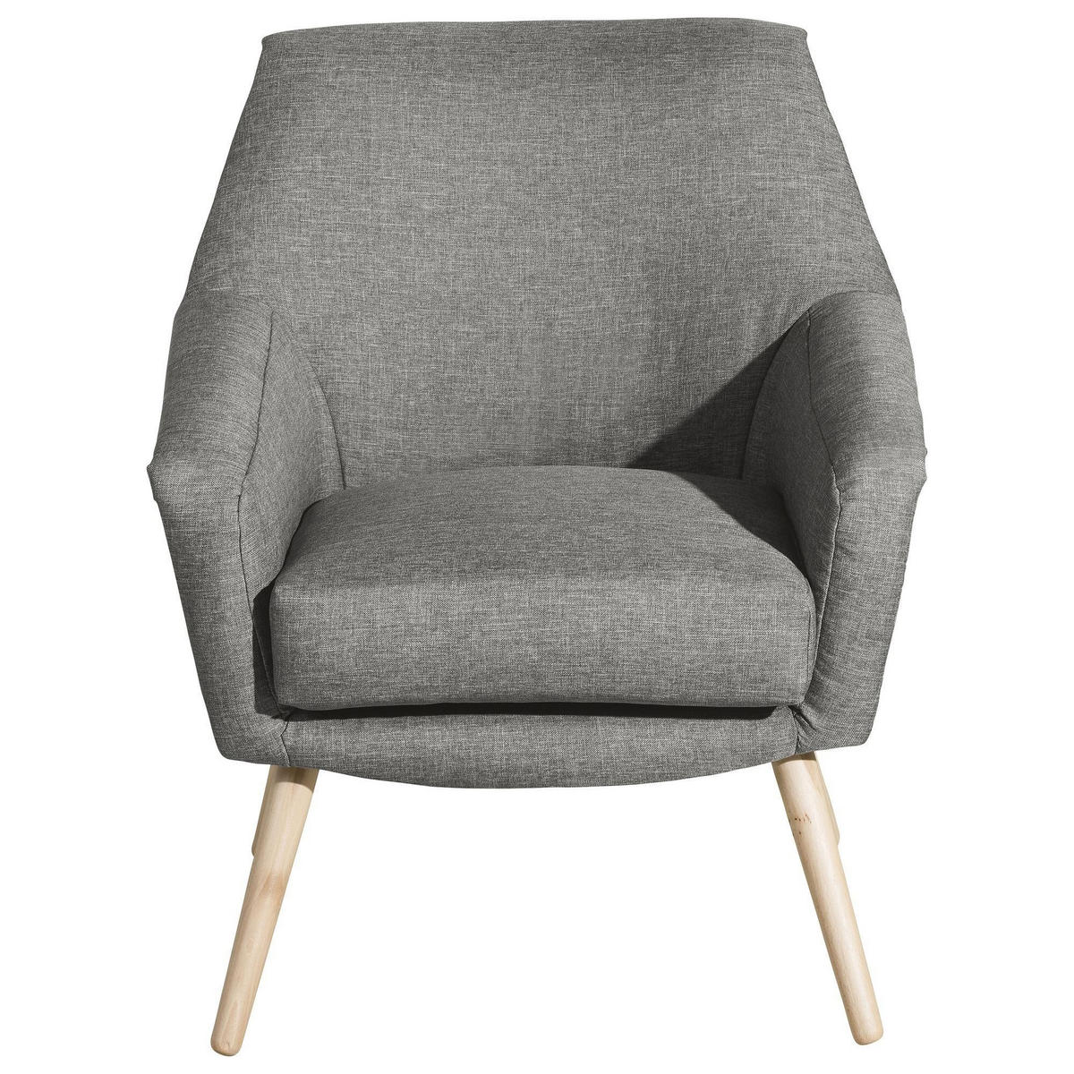 SESSEL Kachka Bezug Flachgewebe Buche natur / hellgrau - Grau, Kunststoff (67/81/71cm) - 58aufmkessel