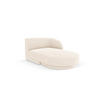 CHAISELONGUE rechts Miley aus Chenille-Stoff leichtes beige - Creme, Textil (90/70/156cm) - Micadoni