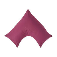 KISSENBEZUG für V-Form-Kissen, Perkal, Fadendichte 200 - Beere, Textil (38/76cm) - Homescapes