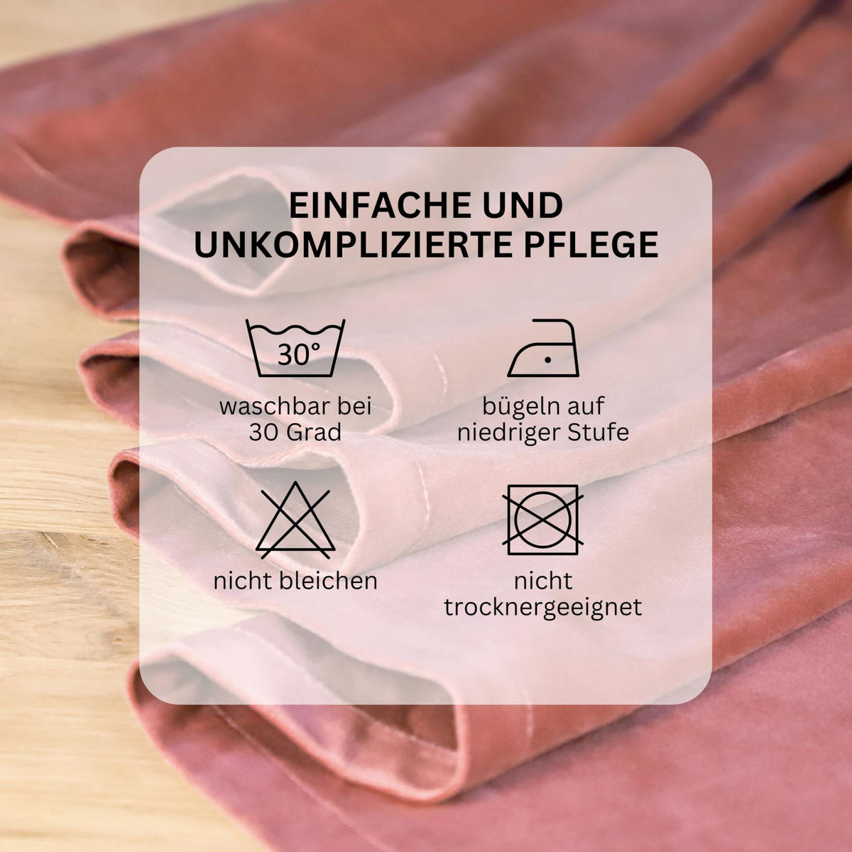 ÖSENVORHANG VELVET SIGNATURE - Rosa, Textil (140/1/250cm) - Tom Tailor
