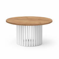 COUCHTISCH DOVER, 75 cm, minimalistisch und zeitlos, Eiche Craft Golden/Weiß - Eichefarben/Weiß, Holz (40/75/40cm) - Dekori_Interiors