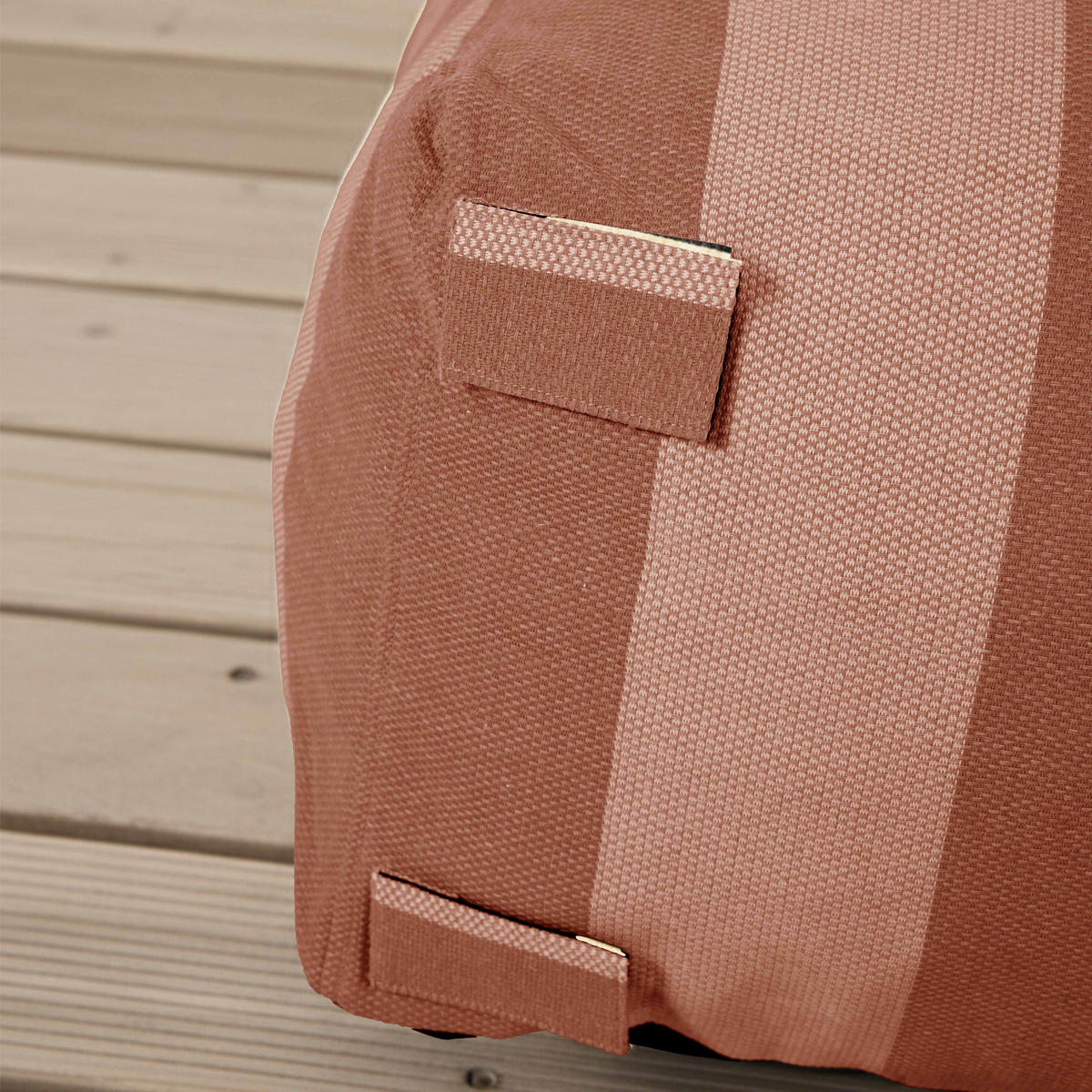 GARTENSOFA mit 4 Sitzplätzen, Terrakotta - Braun, Textil - Oviala