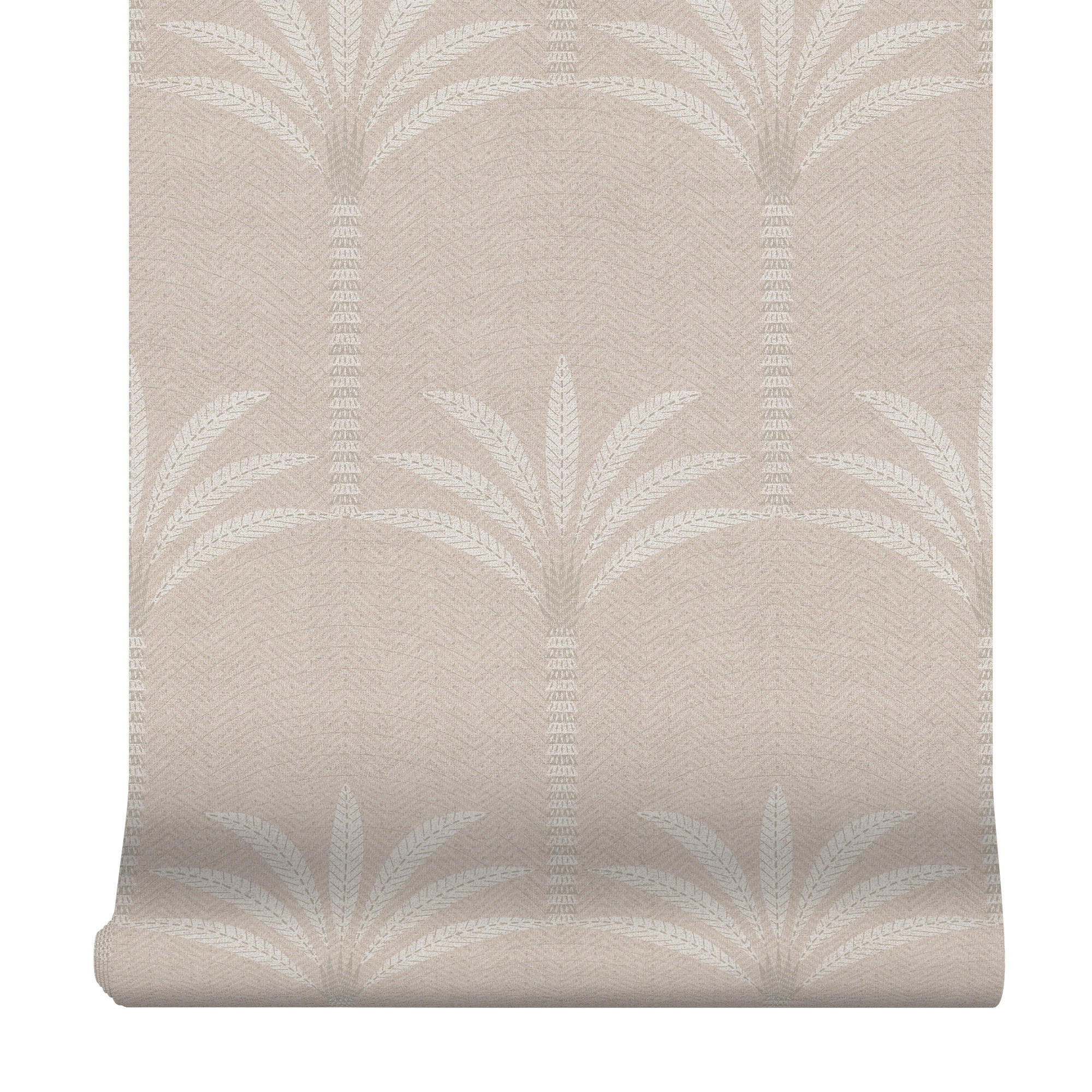 VLIESTAPETE - Palmbaum 1000x52cm - Beige, Papier/Kunststoff (52/1000cm) - Superfresco Easy
