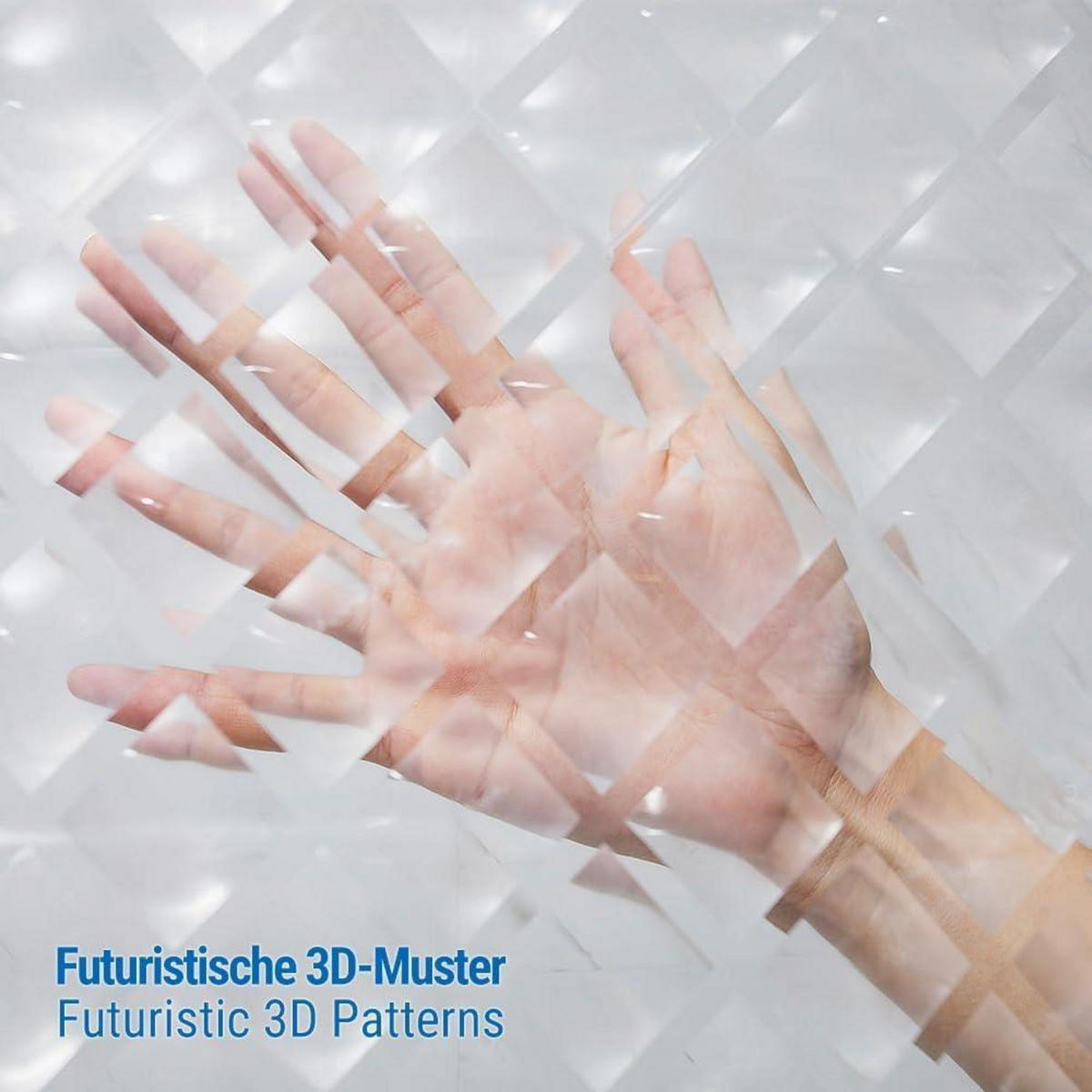 DUSCHVORHANG 3D Rhombus Transparent 240 x 200 cm - Transparent, Kunststoff (200/240cm)