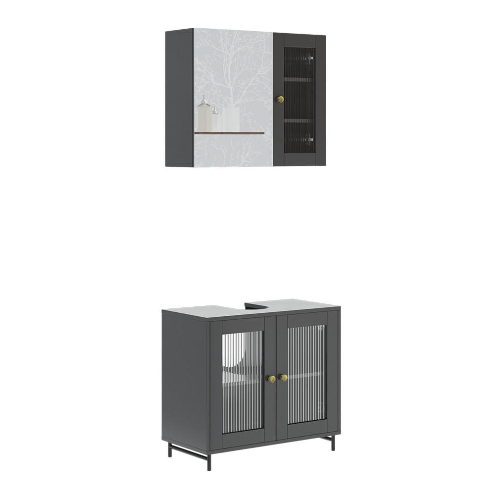 MALTE Šedá - šedá, kompozitní dřevo (60/58/30cm) - Vicco