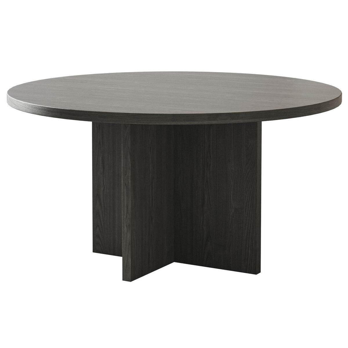COUCHTISCH Ovo Holzoptik Esche Portland 76x76 cm - Schwarz, Holzwerkstoff (76/76/40cm) - Selsey