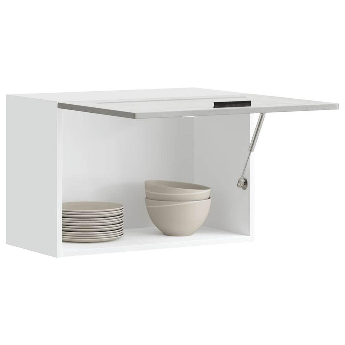 KÜCHEN-HÄNGESCHRANK Betongrau Holzwerkstoff - Grau, Holzwerkstoff (31/40/60cm) - vidaXL