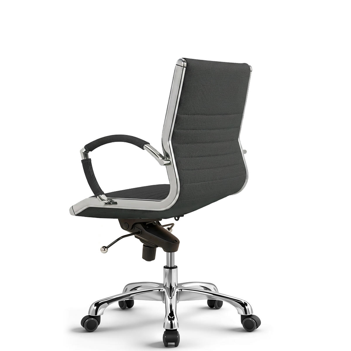 DREHSTUHL Montreal Stoff Anthrazit – ergonomisch, 150 kg belastbar, Sitzhöhe 52-64cm - Anthrazit, Textil/Metall (60/106/60cm) - Versee
