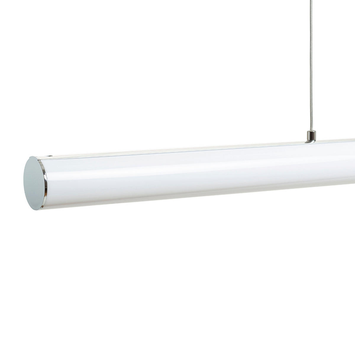 PENDELLEUCHTE RIVIER LED I Chrom 24 W - Chromfarben, Metall (30/30/120cm) - Rendl