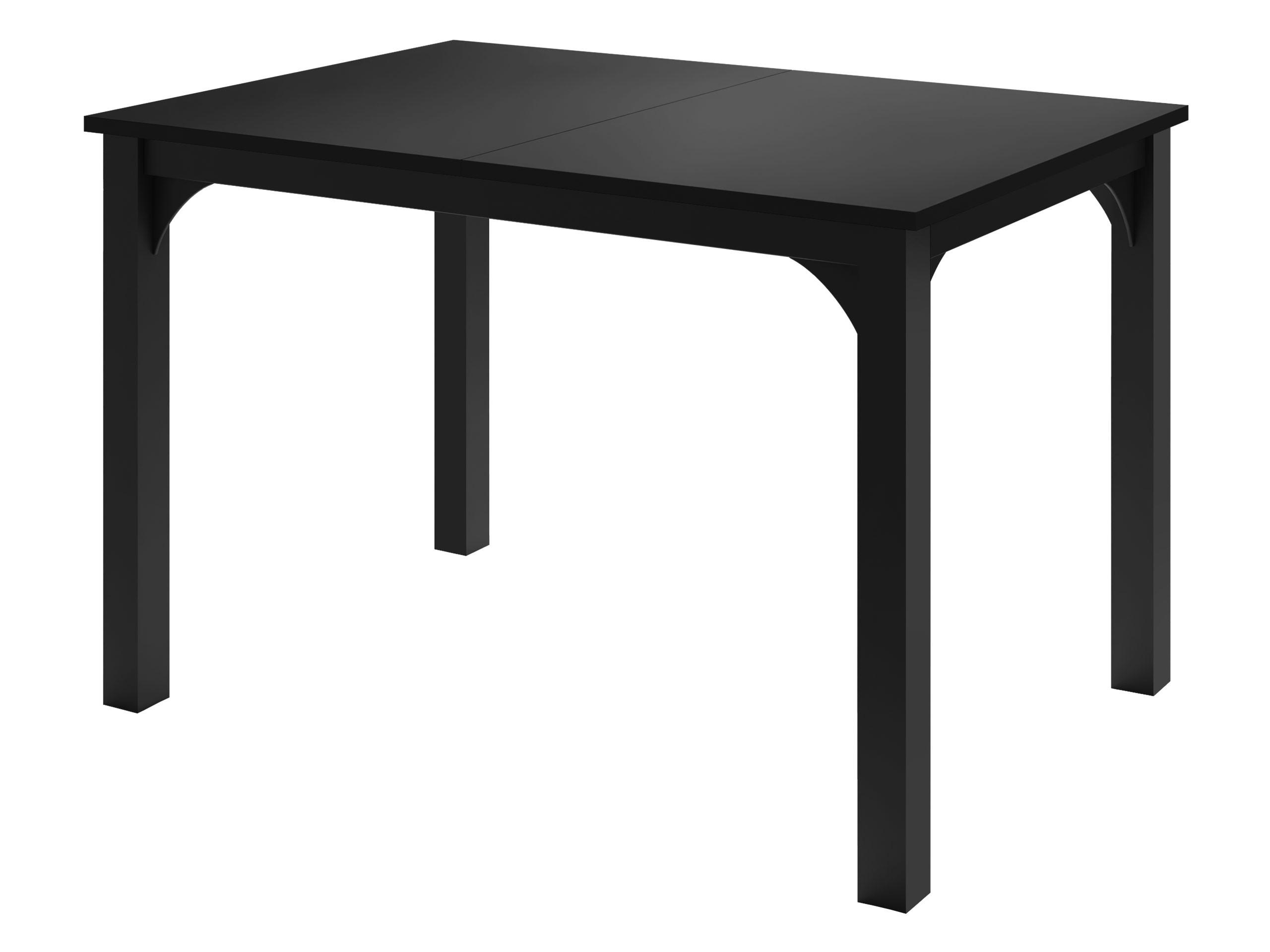 ESSTISCH Focus 120 - Schwarz, Holzwerkstoff/Metall (80/120/76cm) - MIRJAN24