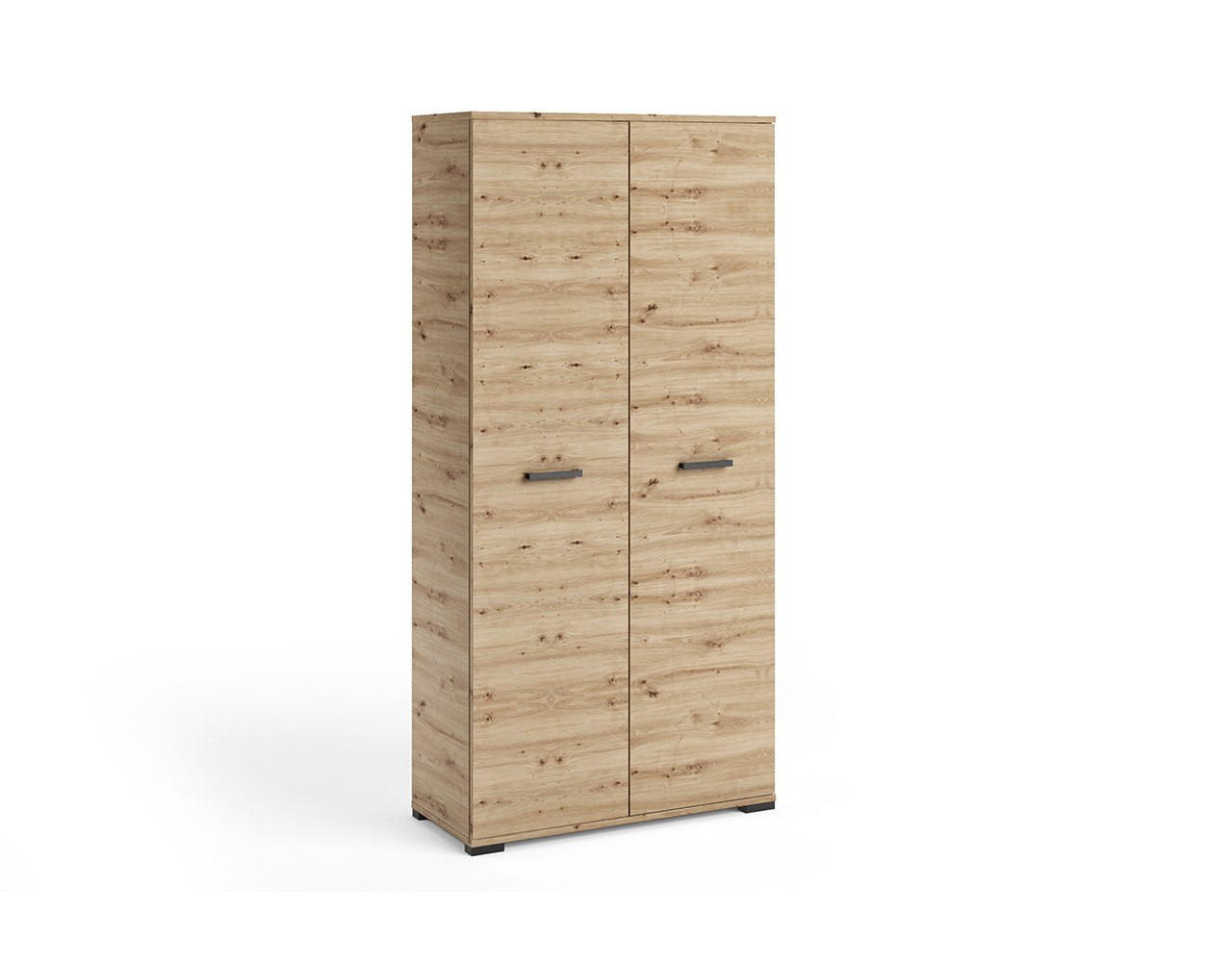 DREHTÜRENSCHRANK ALBANO 90/186/56cm 2-türig Eiche Artisan - Eiche Artisan, Holzwerkstoff (90/186/56cm) - MASSENO