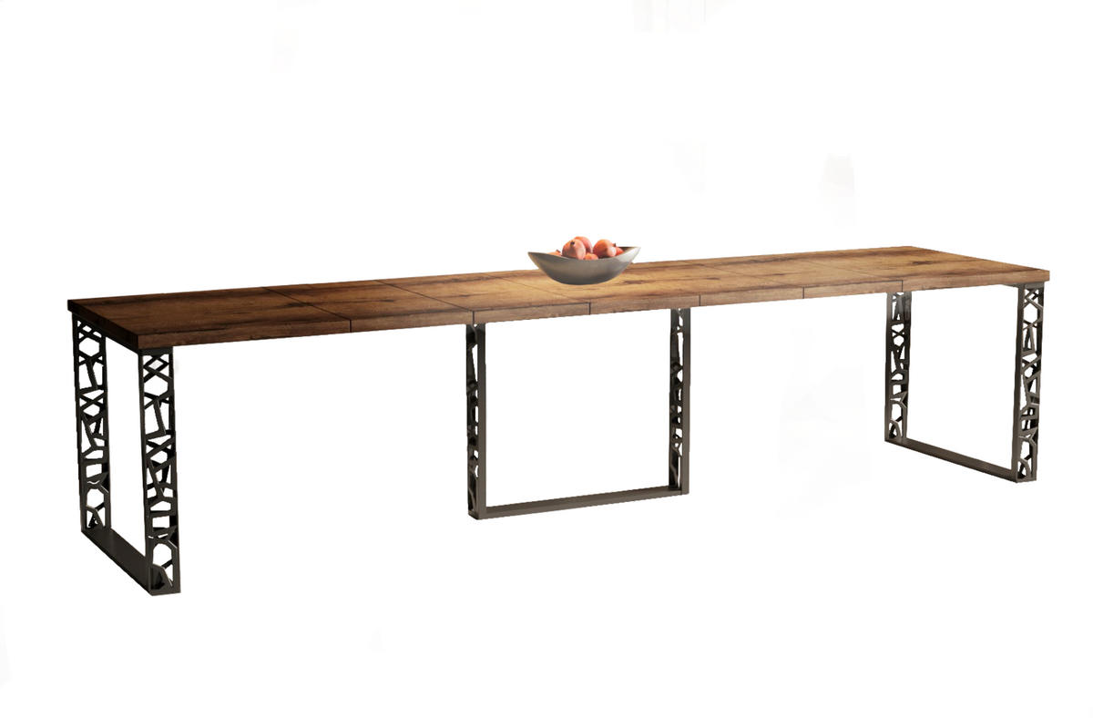 ESSTISCH Ewerest Max ausziehbar - Mooreichefarben, Holzwerkstoff (130/85/76cm) - Endo-Moebel
