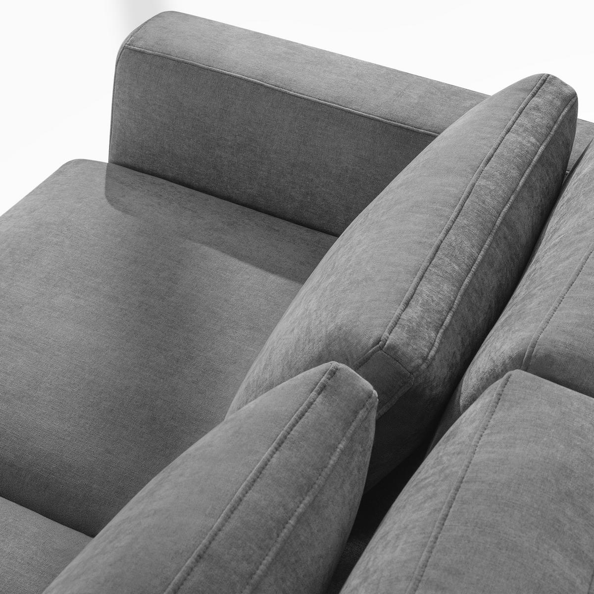 ECKSOFA XL rechts VERUS - Dunkelgrau, Holz/Holzwerkstoff (377/328cm) - KONSIMO®