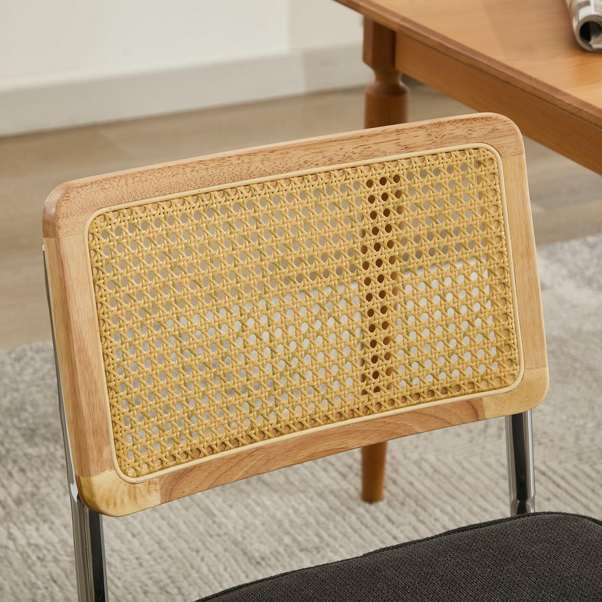 SCHWINGSTUHL DE-36300 2er-Ser mit Rattan-Rückenlehne Schwarz - Schwarz, Metall (47/81/59cm) - ComfortXL