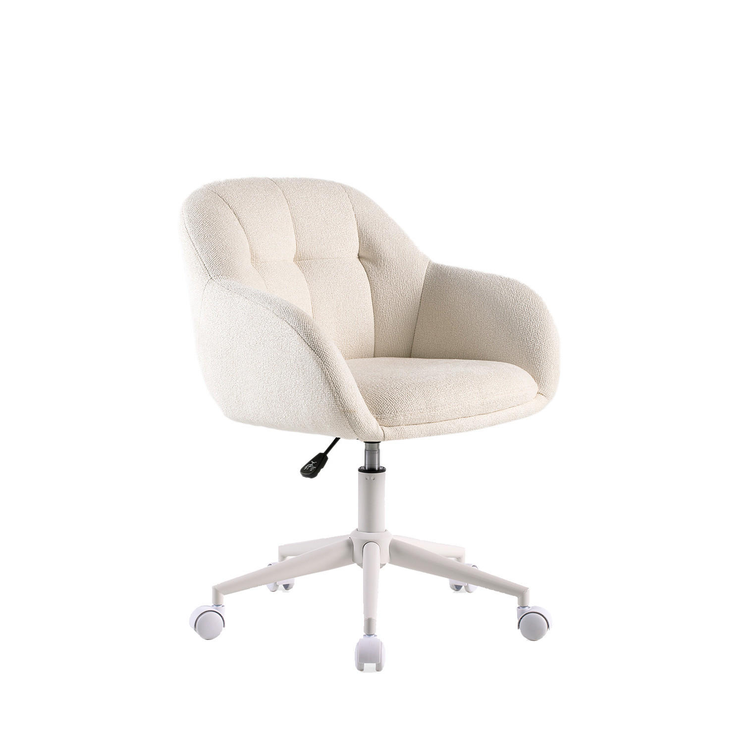 SCHREIBTISCHSTUHL Neka Beige 60 cm x 79-89 cm - Beige, Metall (60/79/62cm) - Klast Home