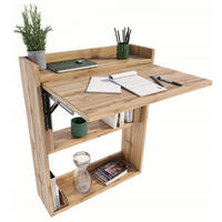 SCHREIBTISCH Klappbarer Wandregal Wotan Eiche 70/20/85 cm - Eiche Wotan, Holzwerkstoff (20/70/85cm) - Matkam Möbel