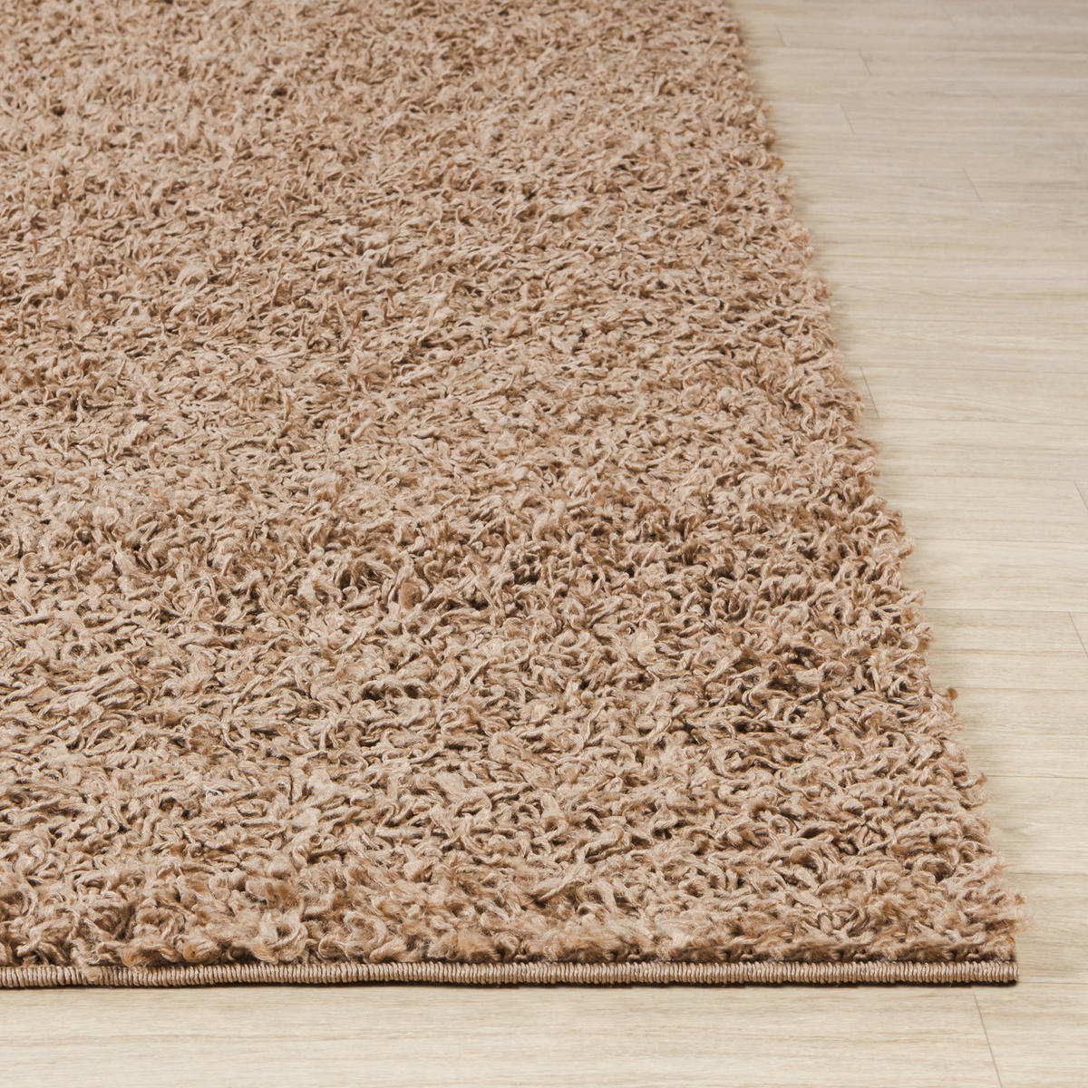 HOCHFLORTEPPICH Rund Ø 120 cm Beige - Beige, Naturmaterialien/Textil (120/120cm) - LIVABLISS