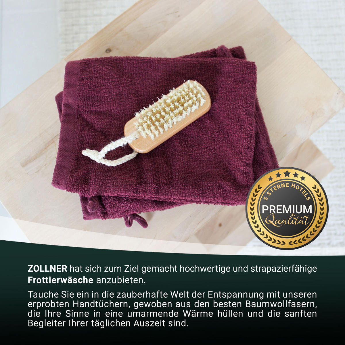 WASCHHANDSCHUH, 10er-Set, 16x21 cm, 100% Baumwolle, Rot - Brombeere, Textil (16/21cm) - Zollner