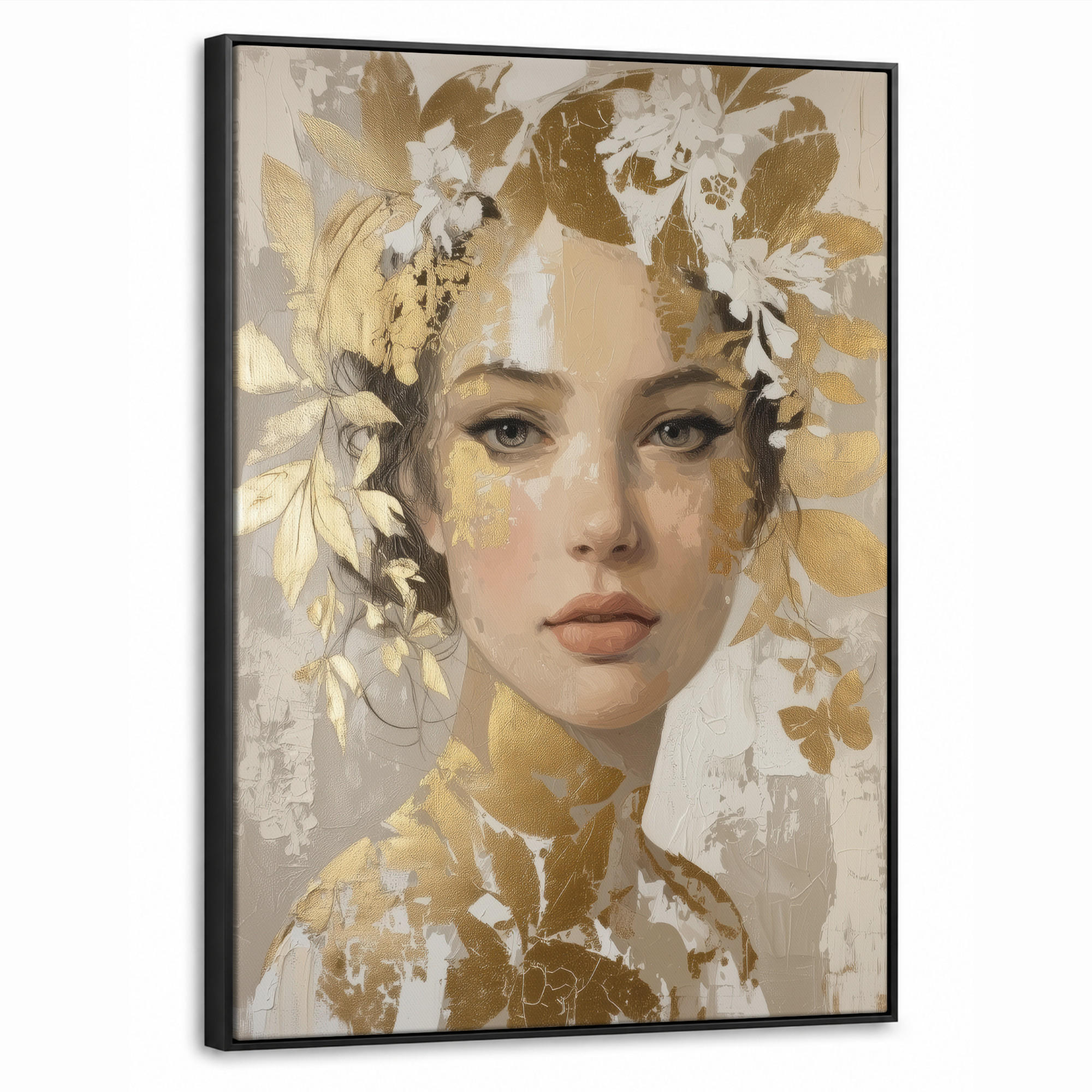 MuchoWow Leinwand Beige 50x70 cm
