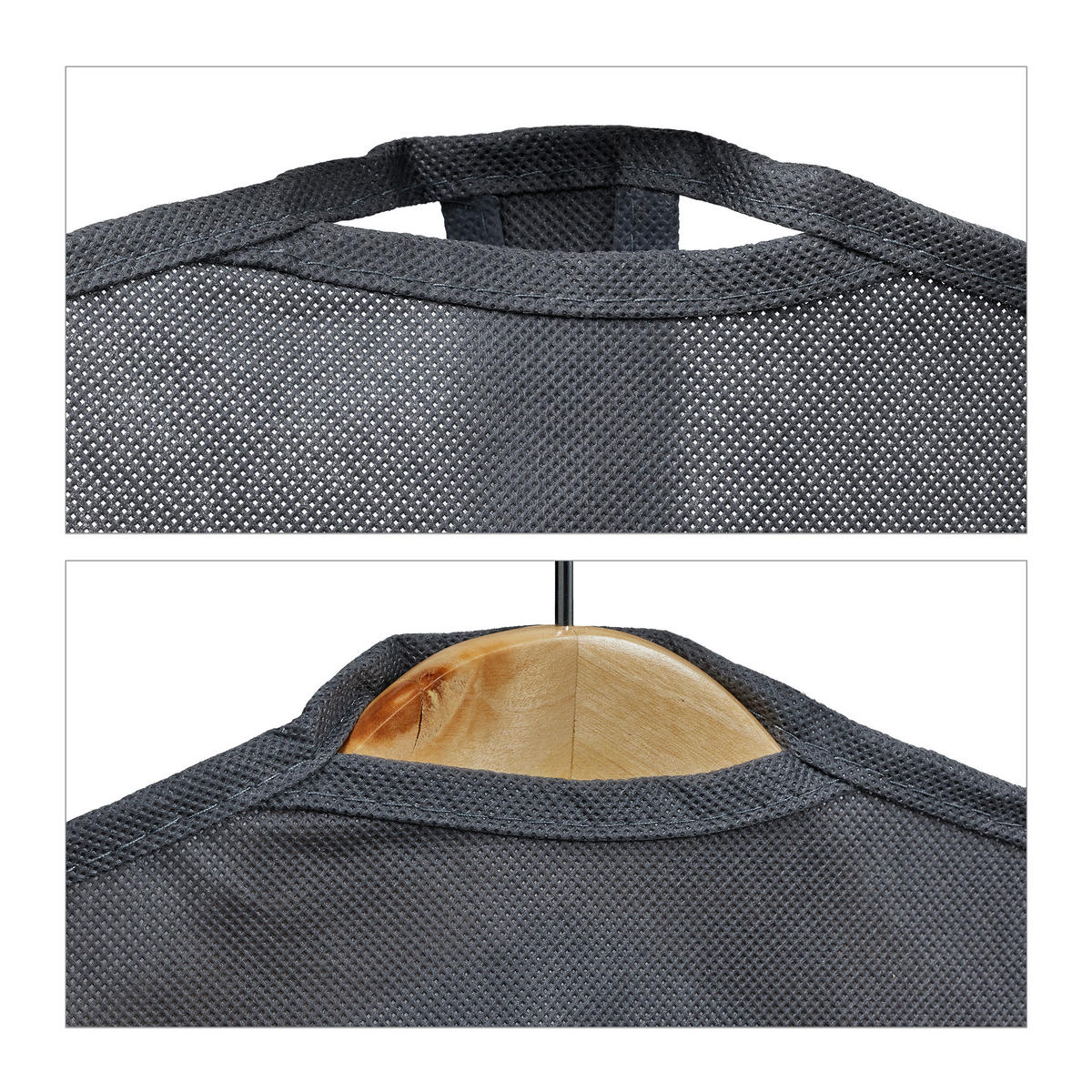 6XTAŠKA na oblečenie - viacfarebná, textil/plast (60/135/0.1cm) - Relaxdays