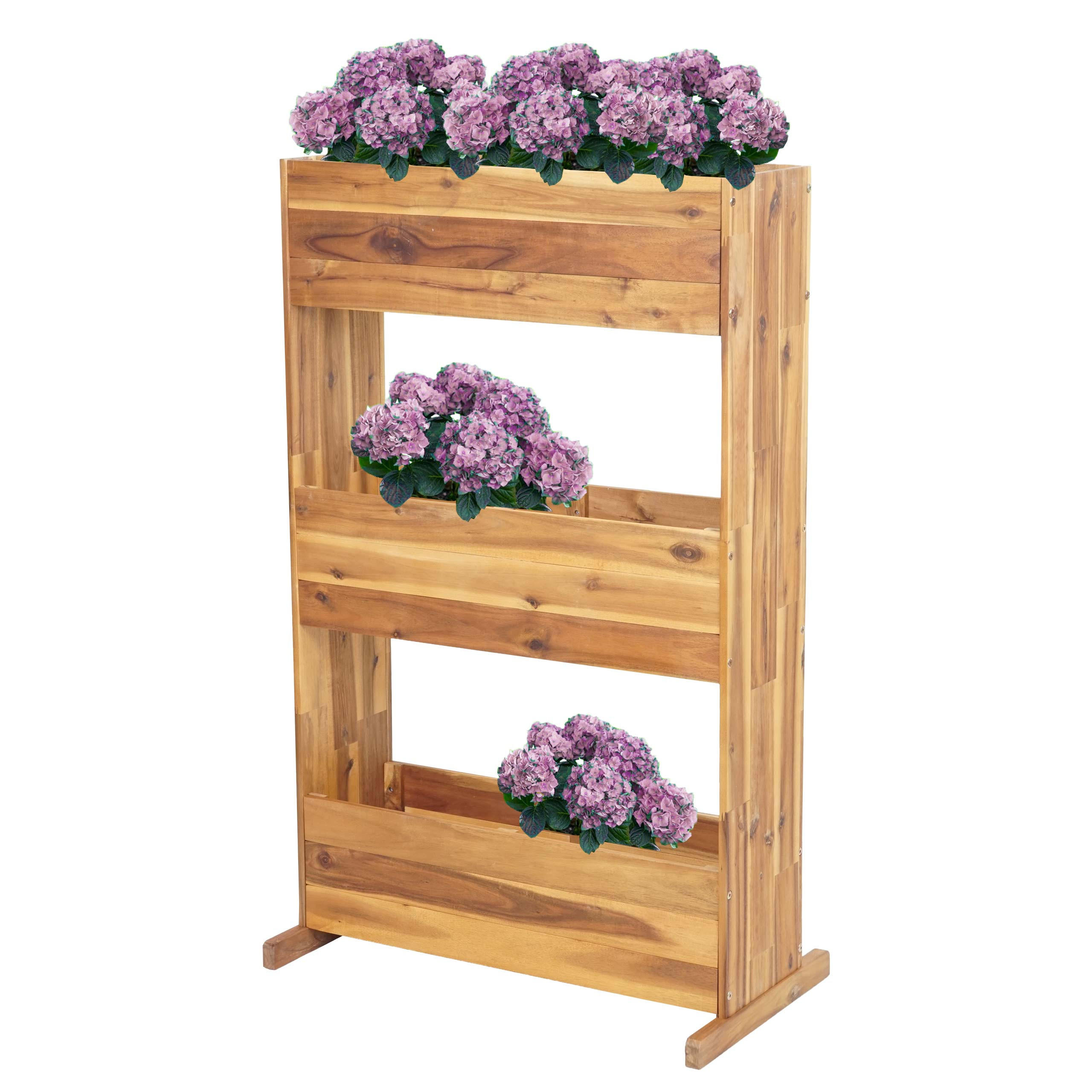 PFLANZKASTENREGAL 115x71x40cm Braun - Braun, Holz (71/115/40cm) - PROREGAL