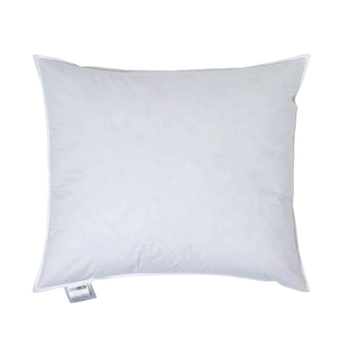 KOPFKISSEN 60/70 cm, Daunenkissen medium-weich - Weiß, Textil (60/70cm) - Homescapes