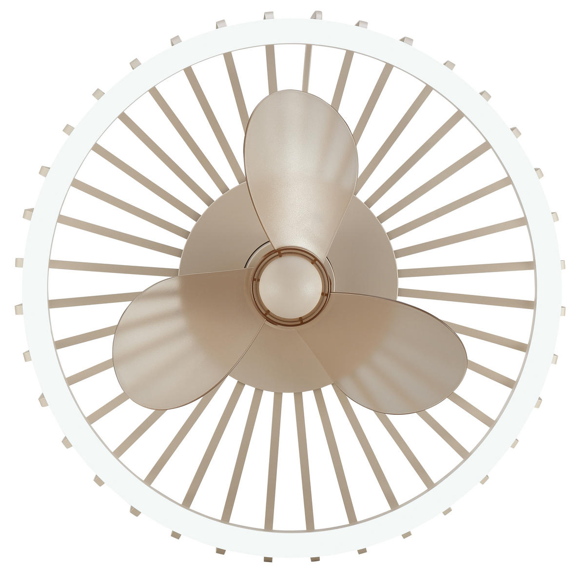 LED DECKENLEUCHTE Capo Beige 48/48/17 cm - Beige, Metall (48/48/17cm) - Brilliant