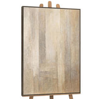 GEMÄLDE Vertikalen der Zeit Schattenfugenrahmen Grau 140x100 cm - Grau, Holz (140/100cm) - YS-art gallery