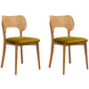 ESSZIMMERSTÜHLE LYCO (2er-Set), honig / Eiche hell - Eichefarben/Honig, Holz/Buchenholz (47/81/45cm) - KONSIMO®