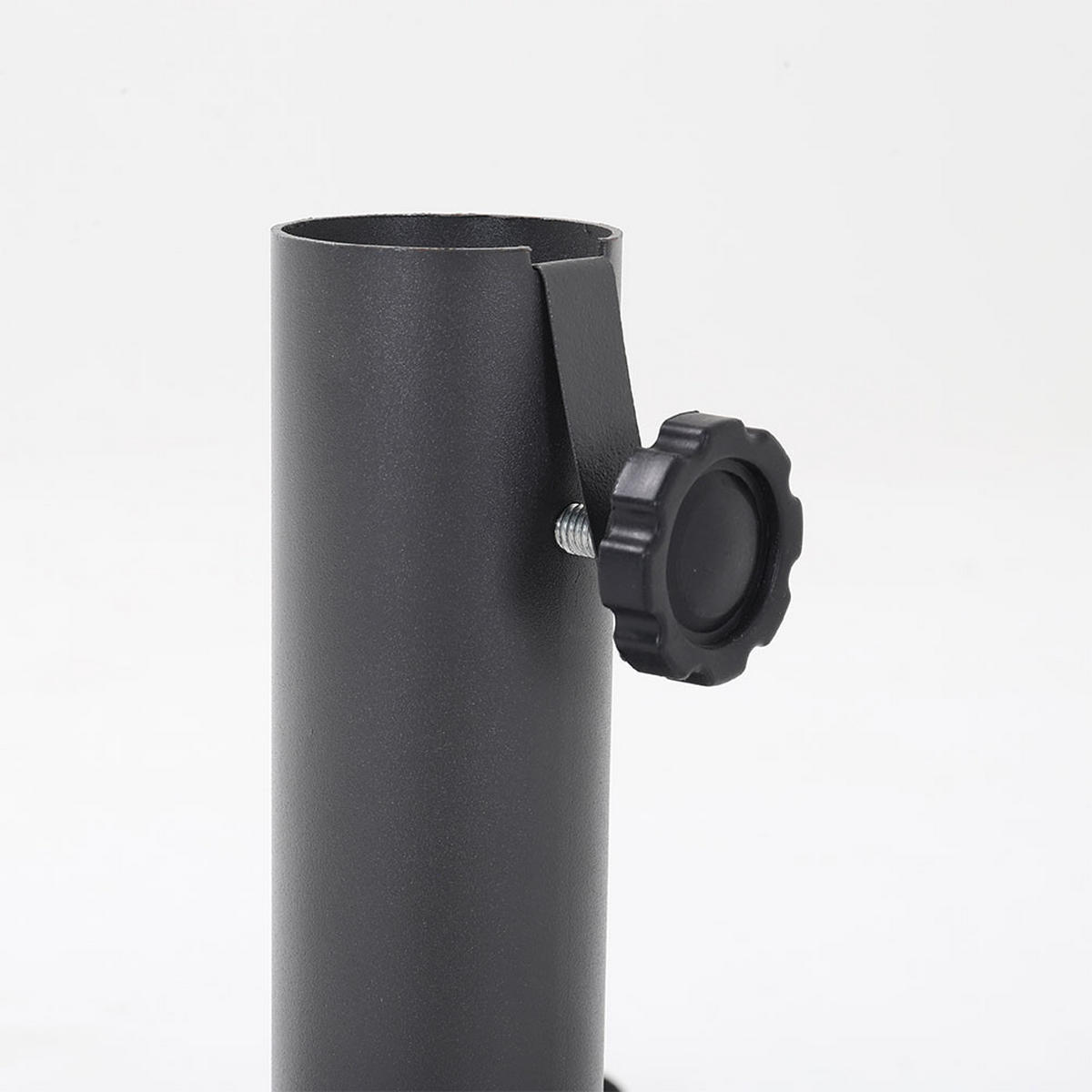 SONNENSCHIRM-KREUZSTÄNDER klappbar aus Edelstahl in Grau zusammenklapp platzsparend wetterfest und robust 86 × 86 × 33 cm 1,5kg - Grau, Metall (86/86cm) - Livingandhome