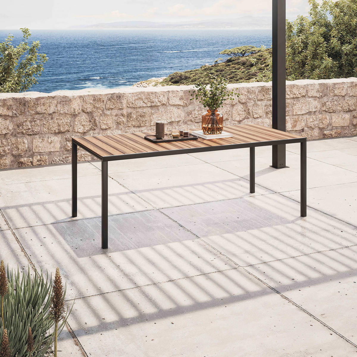 GARTENSET 11-tlg., Braun - Braun, Metall - Oviala
