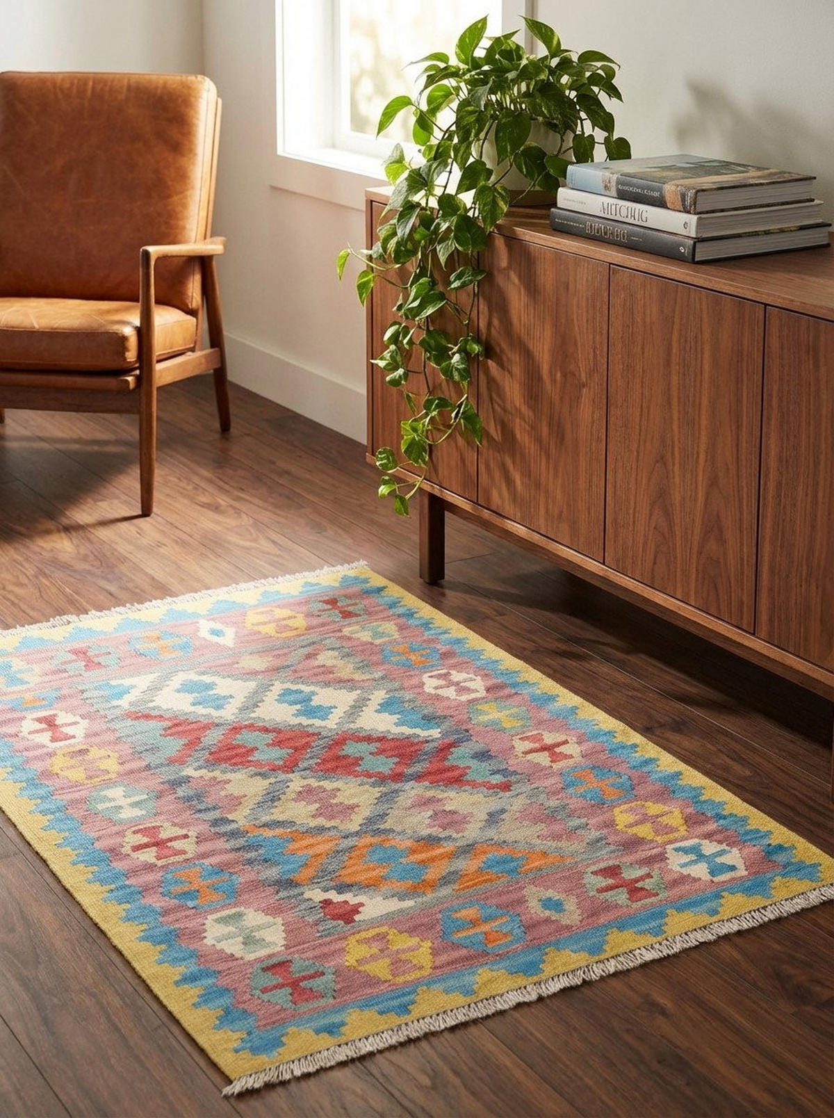 HANDWEBTEPPICH Gashgai Kelim Grau, Bunt 125/85 cm Schurwolle - Multicolor, Textil (85/125cm) - Looma