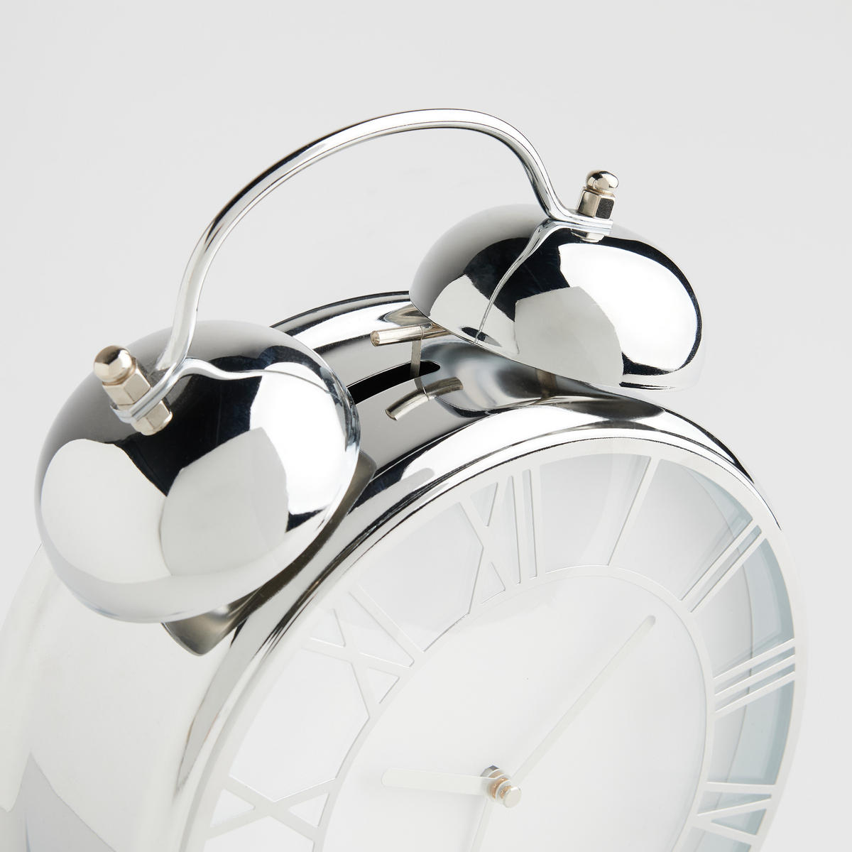 TISCHUHR Castil 29.5x8cm, Silber - Silberfarben, Metall (8/29.5/23.5cm) - home&you