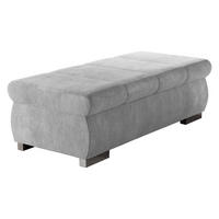 POLSTERHOCKER Bangkok Groß - Silberfarben/Alufarben, Holz/Kunststoff (120/39/60cm) - MIRJAN24
