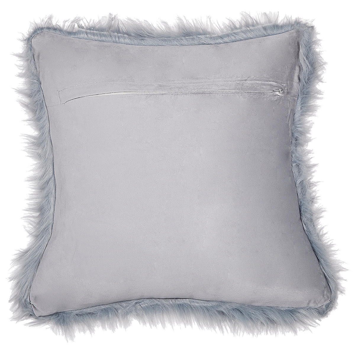 DEKOKISSEN 2er-Set Dunkelblau 42/42 cm Lubha - Dunkelblau, Textil (42/42cm) - Beliani