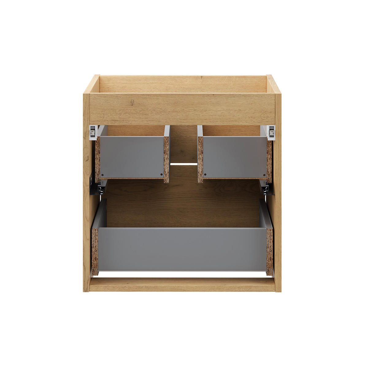 WASCHTISCH 51cm Edmé Holz - Braun, Holzwerkstoff (51/52/46cm) - Petits-meubles