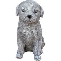 STEINFIGUR Retriever Welpe frostfest Steinguss - Grau, Stein (10/21/17cm) - stoneandstyle