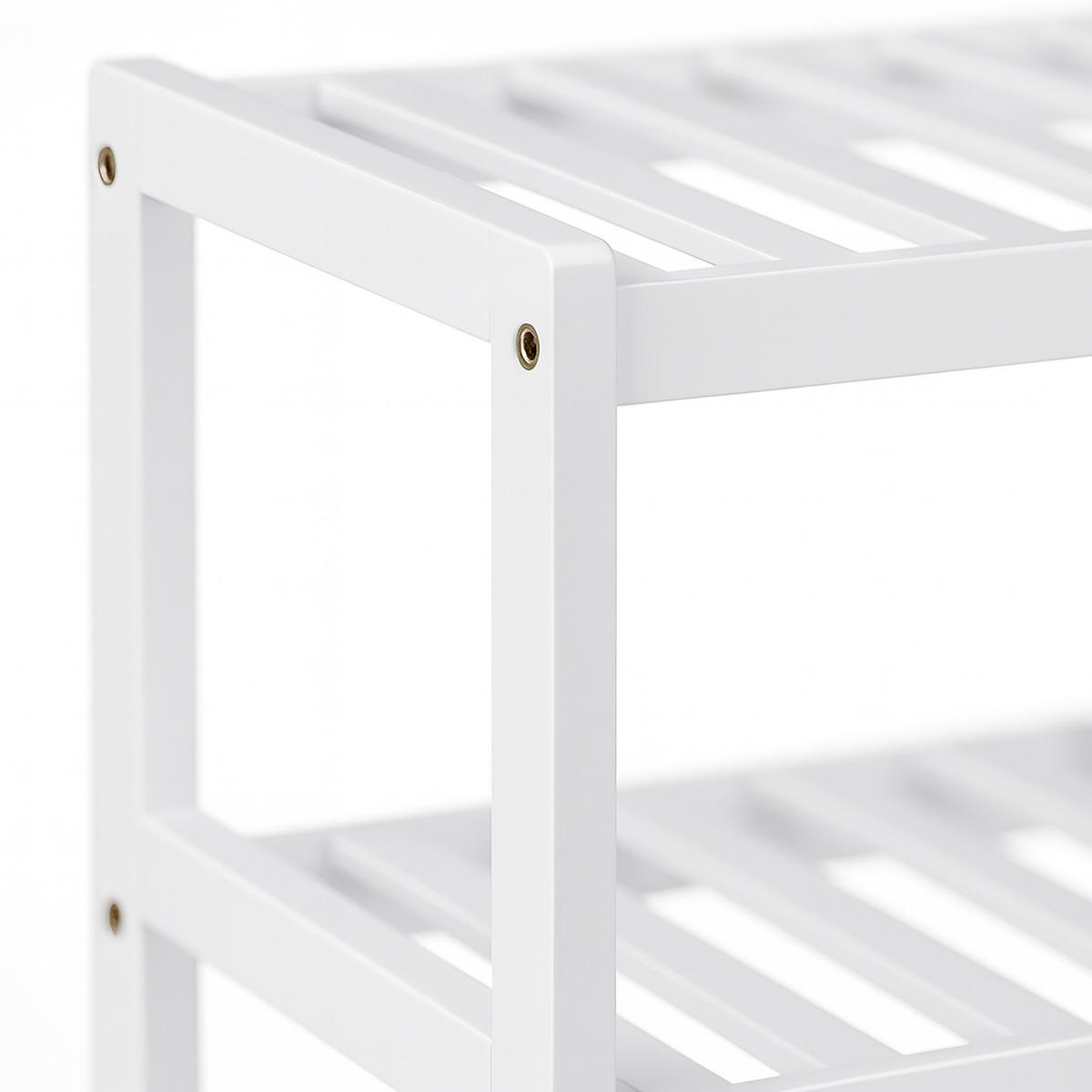 SCHUHREGAL - Weiß, Holz (70/55/26cm) - Relaxdays