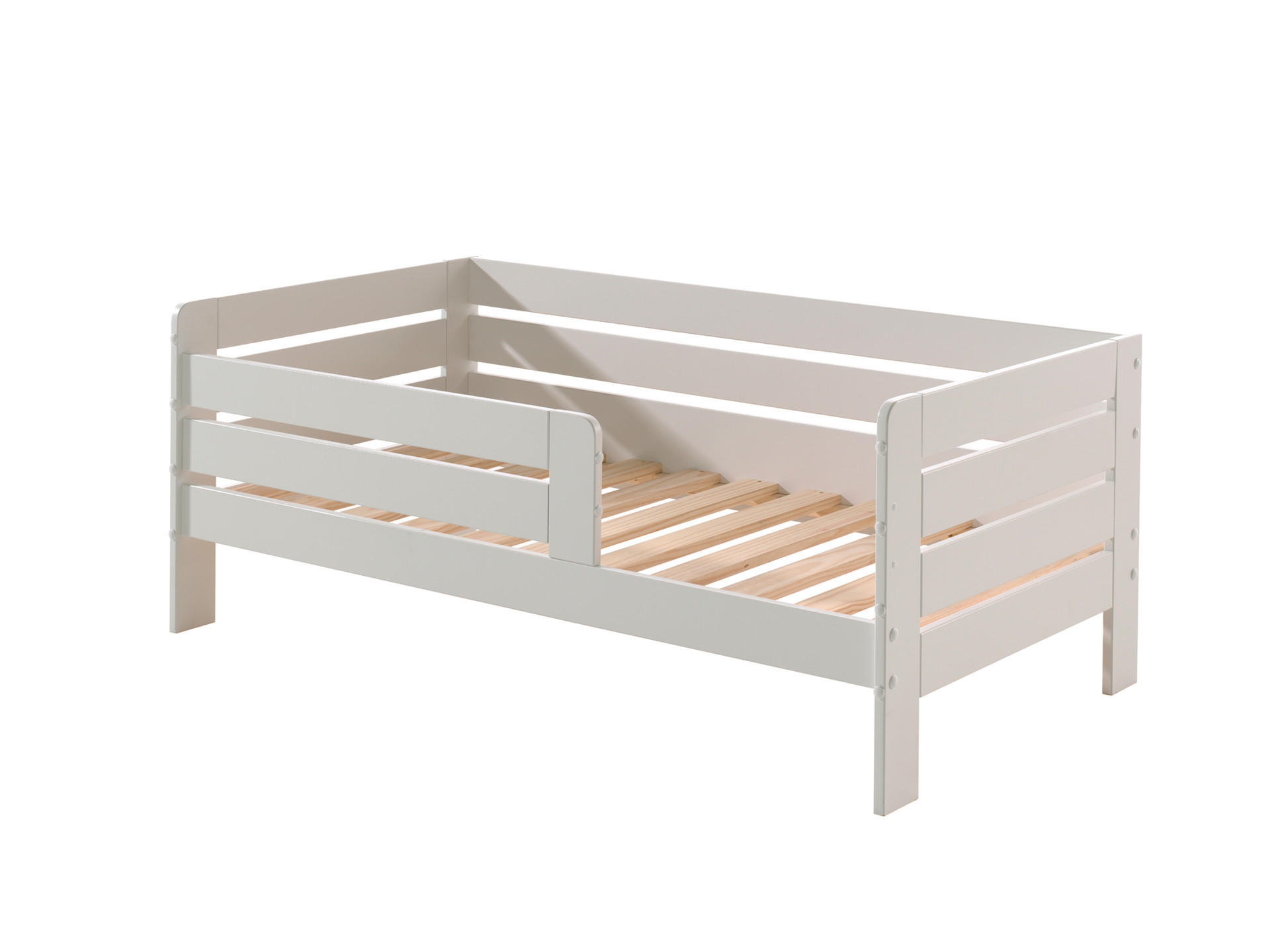 KINDERBETT TODDLER Weiß 76x144x56 cm - Weiß, Holz - FURNLUX